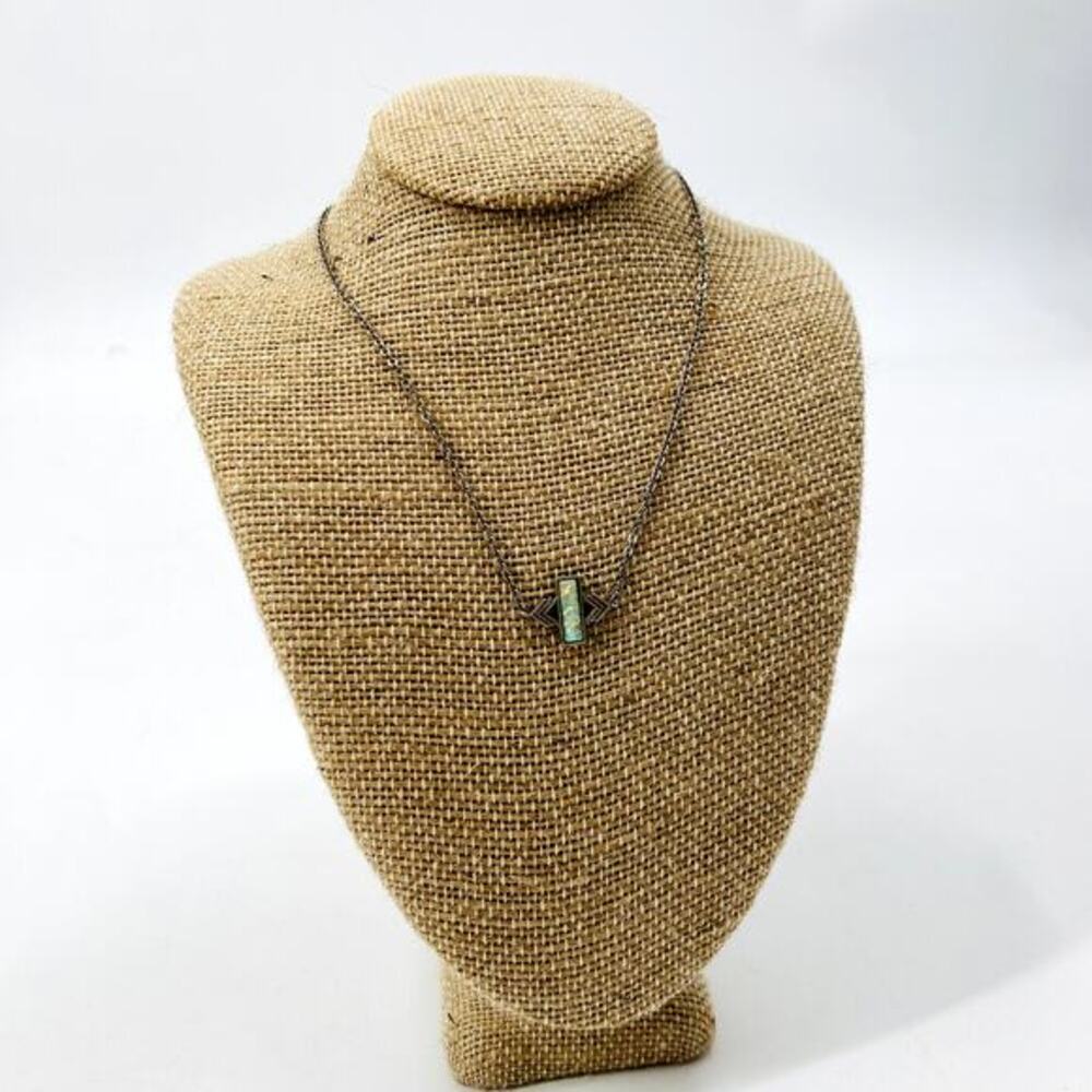 The 2Bandits opal short boho necklace